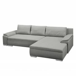 Fredriks Canapé d'angle Dengie (convertible) - Tissu structuré -loftscape Boutique ecksofa dengie mit schlaffunktion strukturstoff longchair davorstehend rechts platin 5055624