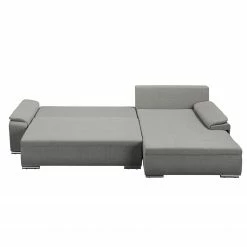 Fredriks Canapé d'angle Dengie (convertible) - Tissu structuré -loftscape Boutique ecksofa dengie mit schlaffunktion strukturstoff longchair davorstehend rechts platin 5055628