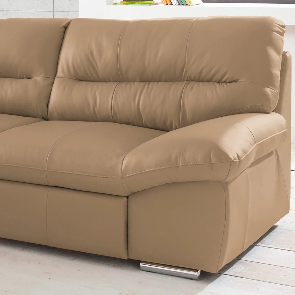 Cotta Canapé d'angle Doug - Cuir Ramsa : Marron - Méridienne longue à gauche (vue de face) 7 Cotta Canapé d'angle Doug - Cuir Ramsa : Marron - Méridienne longue à gauche (vue de face) – Image 5