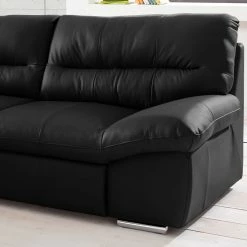 Cotta Canapé d'angle Doug - Cuir Ramsa : Noir - Méridienne longue à gauche (vue de face) 9 Cotta Canapé d'angle Doug - Cuir Ramsa : Noir - Méridienne longue à gauche (vue de face) -loftscape Boutique ecksofa doug mit schlaffunktion echtleder longchair ottomane davorstehend links schwarz 4371244