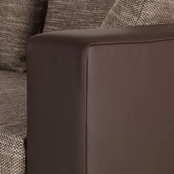 Fredriks Canapé d'angle Dublin I (convertible) - Marron foncé / Cappuccino - Largeur : 254 cm -loftscape Boutique ecksofa dublin mit schlaffunktion kunstleder stoff braun 1405135