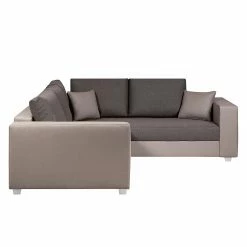 Fredriks Canapé d'angle Dublin I (convertible) - Taupe / Marron - Largeur : 254 cm 13 Fredriks Canapé d'angle Dublin I (convertible) - Taupe / Marron - Largeur : 254 cm -loftscape Boutique ecksofa dublin mit schlaffunktion kunstleder taupe strukturstoff braun 289627