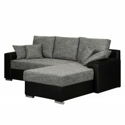 Fredriks Canapé d'angle Dulmen (convertible) - Imitation cuir / Tissu structuré - Méridienne à monter gauche ou droite - Noir / Gris 36 Fredriks Canapé d'angle Dulmen (convertible) - Imitation cuir / Tissu structuré - Méridienne à monter gauche ou droite - Noir / Gris -loftscape Boutique ecksofa dulmen mit schlaffunktion beidseitig montierbar kunstleder strukturstoff schwarz grau 4962484