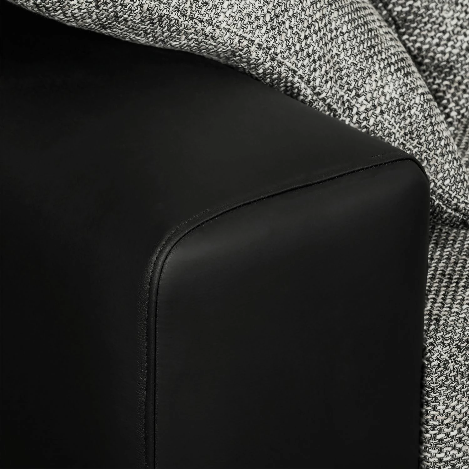 Fredriks Canapé d'angle Dulmen (convertible) - Imitation cuir / Tissu structuré - Méridienne à monter gauche ou droite - Noir / Gris 25 Fredriks Canapé d'angle Dulmen (convertible) - Imitation cuir / Tissu structuré - Méridienne à monter gauche ou droite - Noir / Gris – Image 23