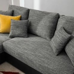 Fredriks Canapé d'angle Dulmen (convertible) - Imitation cuir / Tissu structuré - Méridienne à monter gauche ou droite - Noir / Gris 46 Fredriks Canapé d'angle Dulmen (convertible) - Imitation cuir / Tissu structuré - Méridienne à monter gauche ou droite - Noir / Gris -loftscape Boutique ecksofa dulmen mit schlaffunktion beidseitig montierbar kunstleder strukturstoff schwarz grau 4964208