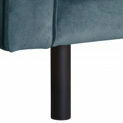 Eva Padberg Collection Canapé d'angle Edina - Bleu foncé - Méridienne courte à gauche (vue de face) - Sans repose-pieds -loftscape Boutique ecksofa edina samt longchair ottomane davorstehend links ohne hocker dunkelblau 4690532