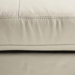 Cotta Canapé d'angle Eduardo I - Blanc - Méridienne courte à droite (vue de face) - Coffre de lit - Fonction couchage -loftscape Boutique ecksofa eduardo i echtleder longchair ottomane davorstehend rechts mit schlaffunktion weiss 4906188