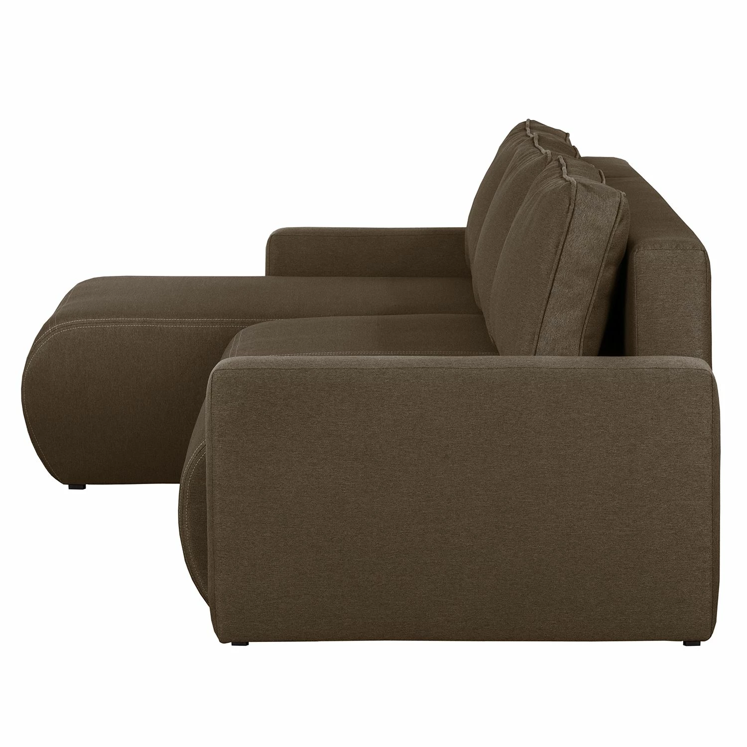 Fredriks Canapé d'angle convertible El Calvario - Tissu structuré - Méridienne à gauche (vue de face) - Expresso 7 Fredriks Canapé d'angle convertible El Calvario - Tissu structuré - Méridienne à gauche (vue de face) - Expresso – Image 5