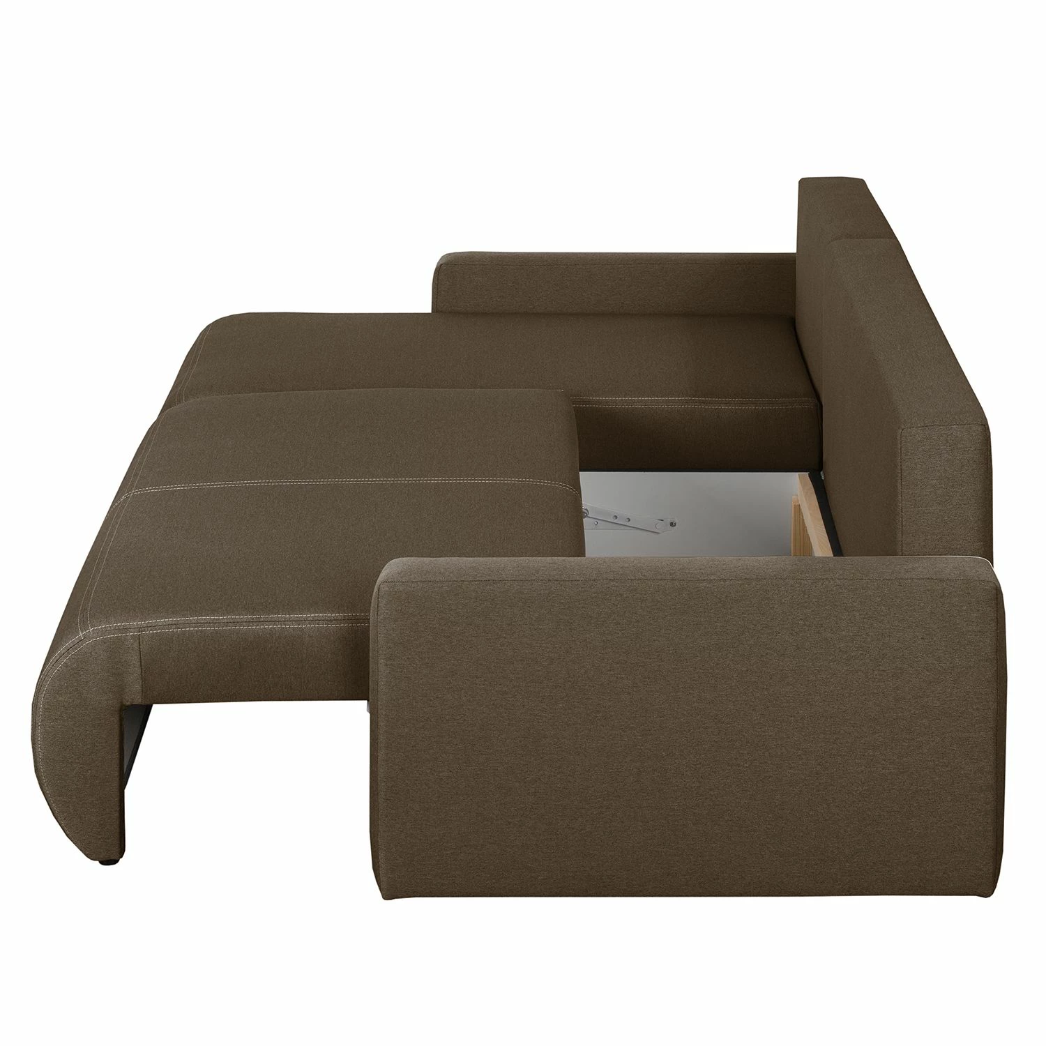 Fredriks Canapé d'angle convertible El Calvario - Tissu structuré - Méridienne à gauche (vue de face) - Expresso 8 Fredriks Canapé d'angle convertible El Calvario - Tissu structuré - Méridienne à gauche (vue de face) - Expresso – Image 6