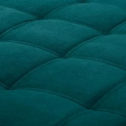Jack & Alice Pouf repose-pieds Elnora - Turquoise -loftscape Boutique ecksofa elnora samt ottomane davorstehend rechts mit hocker tuerkis 4862044