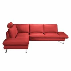 Fredriks Canapé d'angle Enzo - Avec appui-tête 17 Fredriks Canapé d'angle Enzo - Avec appui-tête -loftscape Boutique ecksofa enzo echtleder kaminrot ottomane davorstehend links 418502