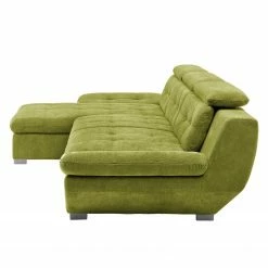 Fredriks Canapé d'angle Estoi - Méridienne courte à gauche (vue de face) - Accoudoir réglable -loftscape Boutique ecksofa estoi microfaser pistaziengruen ottomane davorstehend links ohne schlaffunktion 4919360