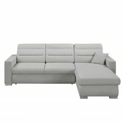 Fredriks Canapé d'angle Farsley (convertible) - Microfibre -loftscape Boutique ecksofa farsley mit schlaffunktion microfaser longchair davorstehend rechts platin 5099392