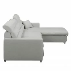 Fredriks Canapé d'angle Farsley (convertible) - Microfibre -loftscape Boutique ecksofa farsley mit schlaffunktion microfaser longchair davorstehend rechts platin 5099404