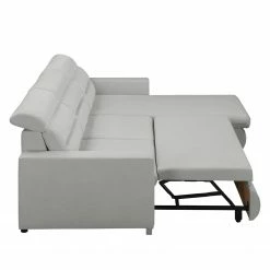Fredriks Canapé d'angle Farsley (convertible) - Microfibre -loftscape Boutique ecksofa farsley mit schlaffunktion microfaser longchair davorstehend rechts platin 5099408