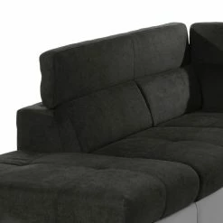 Cotta Canapé d'angle Estoi (convertible) - Imitation cuir / Tissé à plat - Galet / Marron foncé - Méridienne longue à gauche (vue de face) 21 Cotta Canapé d'angle Estoi (convertible) - Imitation cuir / Tissé à plat - Galet / Marron foncé - Méridienne longue à gauche (vue de face) -loftscape Boutique ecksofa fuseta mit schlaffunktion kunstleder flachgewebe ottomane davorstehend links 4112236