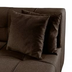 Fredriks Canapé d'angle Healy - Expresso - Méridienne courte à droite (vue de face) - Sans repose-pieds -loftscape Boutique ecksofa healy filz longchair ottomane davorstehend rechts ohne hocker braun 4773248