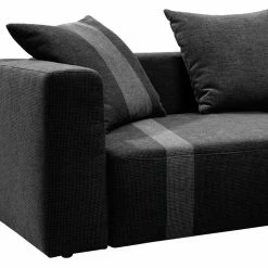 Tom Tailor Canapé d'angle Heaven Stripe - Noir / Gris - Sans coussin 8 Tom Tailor Canapé d'angle Heaven Stripe - Noir / Gris - Sans coussin -loftscape Boutique ecksofa heaven stripe webstoff longchair davorstehend rechts schwarz ohne kissen 1036538