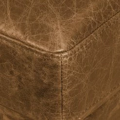 Ars manufacti Canapé d'angle Horley I Cuir véritable - Marron - Méridienne courte à gauche (vue de face) -loftscape Boutique ecksofa horley echtleder longchair davorstehend links cognac 4463660