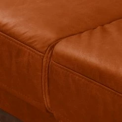 Ars manufacti Canapé d'angle Horley II - Marron miel - Méridienne longue à gauche (vue de face) -loftscape Boutique ecksofa horley ii echtleder ottomane davorstehend links honigbraun 4672048