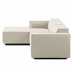 Canapé d'angle Kinx I - Tissu Osta: Blanc vieilli - Méridienne courte à gauche (vue de face) - Sans fonction 22 Canapé d'angle Kinx I - Tissu Osta: Blanc vieilli - Méridienne courte à gauche (vue de face) - Sans fonction -loftscape Boutique ecksofa kinx i webstoff longchair davorstehend links stoff osta altweiss 4327004