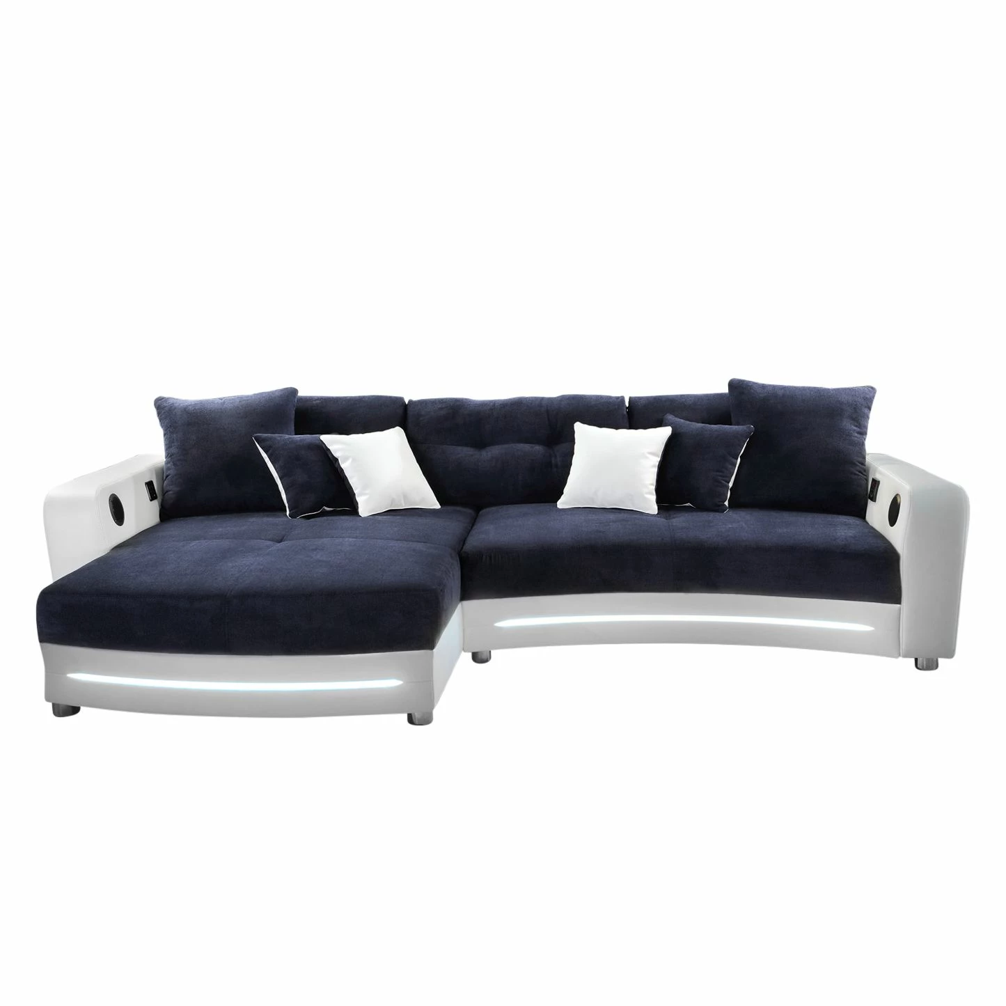 Loftscape Canapé d'angle Lanai (éclairage fourni) - Bleu foncé / Blanc 6 Loftscape Canapé d'angle Lanai (éclairage fourni) - Bleu foncé / Blanc – Image 4