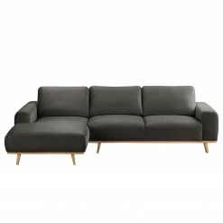 Mørteens Canapé d'angle Lauris - Gris - Méridienne courte à gauche (vue de face) -loftscape Boutique ecksofa lauris samt longchair davorstehend links grau 4880816
