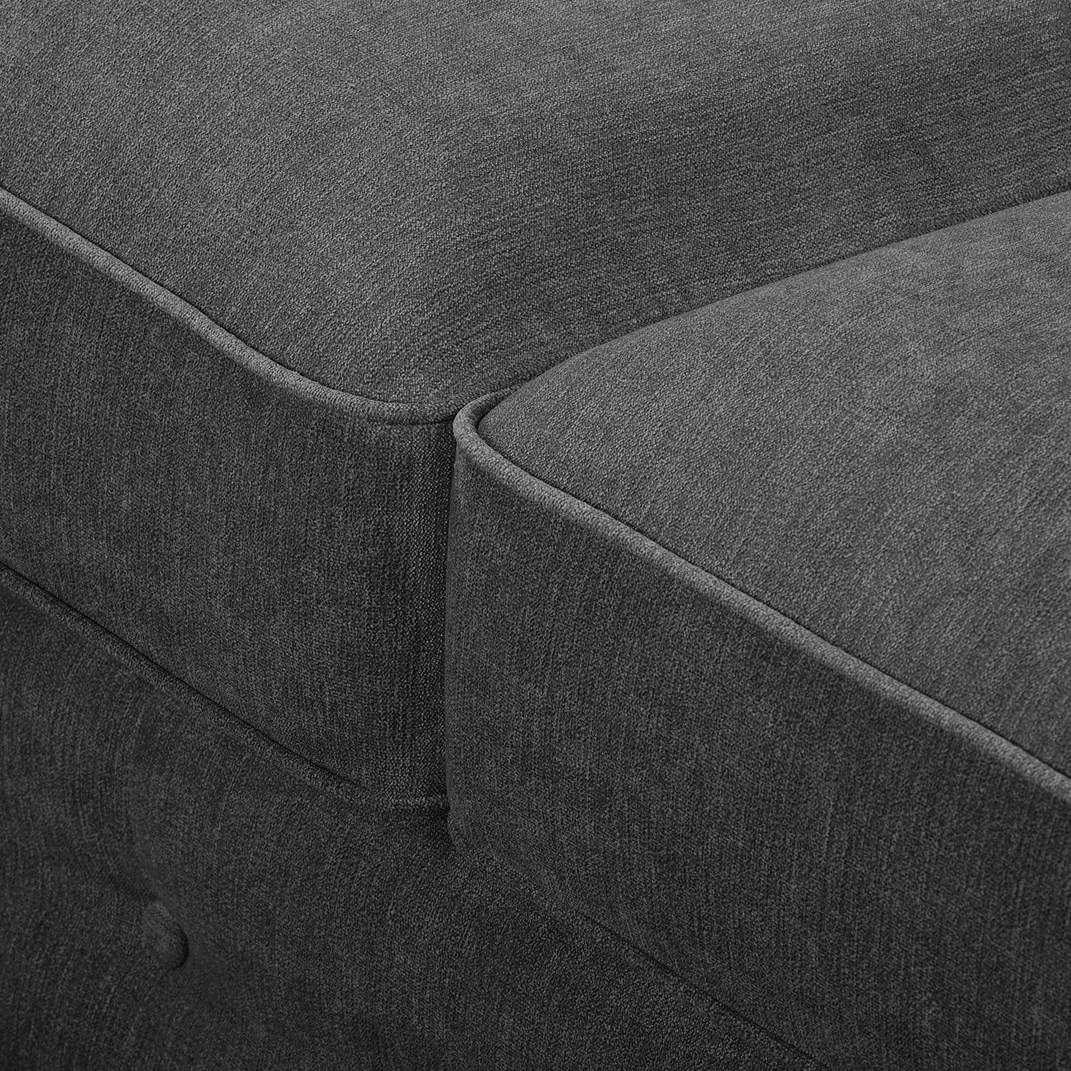 Velvet Studio Canapé d'angle Marau - Gris foncé - Méridienne courte à droite (vue de face) 14 Velvet Studio Canapé d'angle Marau - Gris foncé - Méridienne courte à droite (vue de face) – Image 12