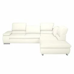 Fredriks Canapé d'angle Masca - Imitation cuir blanc - Méridienne à droite (vue de face) 14 Fredriks Canapé d'angle Masca - Imitation cuir blanc - Méridienne à droite (vue de face) -loftscape Boutique ecksofa masca kunstleder weiss ottomane davorstehend rechts 444747