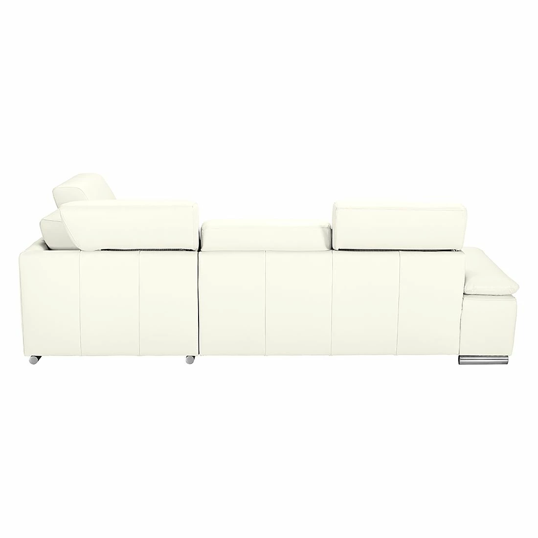 Fredriks Canapé d'angle Masca - Imitation cuir blanc - Méridienne à droite (vue de face) 10 Fredriks Canapé d'angle Masca - Imitation cuir blanc - Méridienne à droite (vue de face) – Image 8