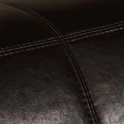 Maison Belfort Canapé Nespolo (2 places) - Cuir synthétique marron foncé -loftscape Boutique ecksofa nespolo kunstleder dunkelbraun ottomane davorstehend rechts 4576552 2