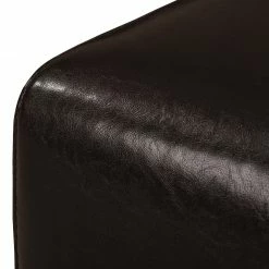 Maison Belfort Canapé Nespolo (3 places) - Cuir synthétique marron foncé -loftscape Boutique ecksofa nespolo kunstleder dunkelbraun ottomane davorstehend rechts 4576564