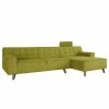 Tom Tailor Canapé d’angle Nordic Chic III - Vert pistache - Méridienne courte à droite (vue de face) -loftscape Boutique ecksofa nordic chic iii webstoff longchair davorstehend links pistaziengruen 4754112