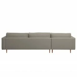 Mørteens Canapé d'angle Lacona - Gris fumé - Méridienne courte à gauche (vue de face) -loftscape Boutique ecksofa oaro strukturstoff longchair davorstehend links rauchgrau 4369540