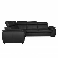 Loftscape Canapé d'angle Olival I - Noir - Angle à droite (vu de face) -loftscape Boutique ecksofa olival echtleder 2 5 sitzer davorstehend rechts schwarz 4195388