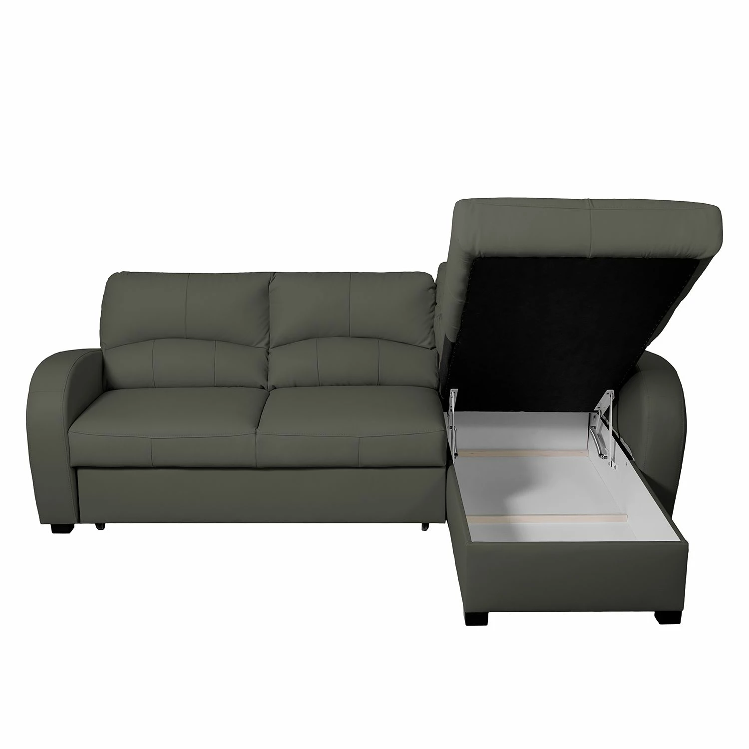 Modoform Canapé d'angle Parilla (convertible) - Gris - Largeur : 229 cm - Méridienne courte à droite (vue de face) 10 Modoform Canapé d'angle Parilla (convertible) - Gris - Largeur : 229 cm - Méridienne courte à droite (vue de face) – Image 8