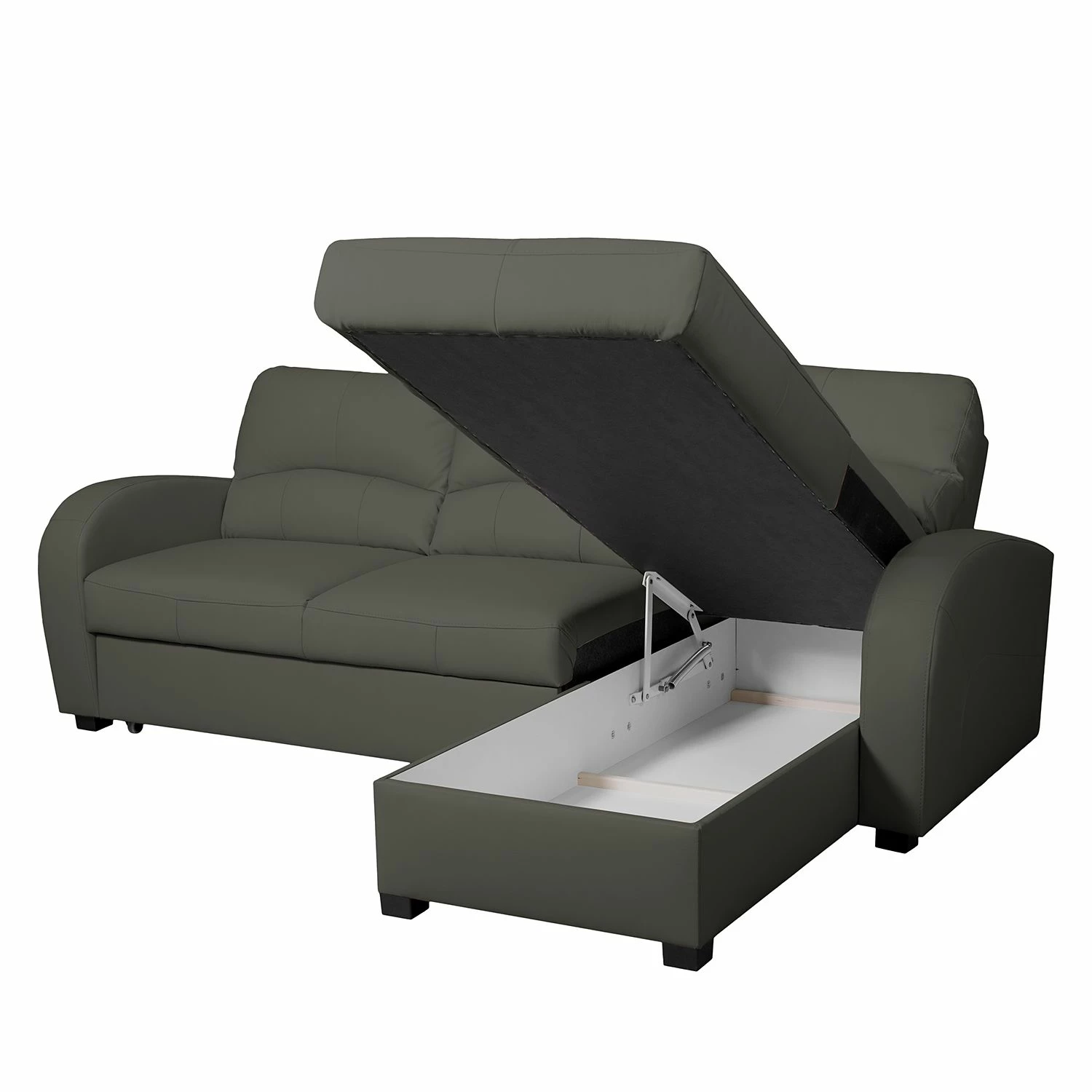 Modoform Canapé d'angle Parilla (convertible) - Gris - Largeur : 229 cm - Méridienne courte à droite (vue de face) 12 Modoform Canapé d'angle Parilla (convertible) - Gris - Largeur : 229 cm - Méridienne courte à droite (vue de face) – Image 10