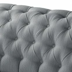 Maison Belfort Canapé d'angle Pintano - Gris argenté - Méridienne longue à droite (vue de face) -loftscape Boutique ecksofa pintano webstoff silbergrau 4896672