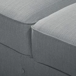 Maison Belfort Canapé d'angle Pintano - Gris argenté - Méridienne longue à droite (vue de face) -loftscape Boutique ecksofa pintano webstoff silbergrau 4896676