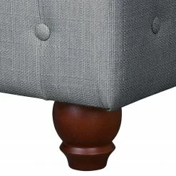 Maison Belfort Canapé d'angle Pintano - Gris argenté - Méridienne longue à droite (vue de face) -loftscape Boutique ecksofa pintano webstoff silbergrau 4896692
