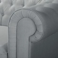 Maison Belfort Canapé d'angle Pintano - Gris argenté - Méridienne longue à droite (vue de face) -loftscape Boutique ecksofa pintano webstoff silbergrau 4897028