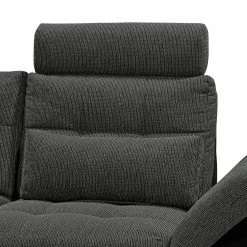 Fredriks Canapé d'angle Puntiro (convertible) - Cuir synthétique Lilo / Tissu structuré Satur: Noit / Anthracite - Méridienne longue à gauche (vue de face) 21 Fredriks Canapé d'angle Puntiro (convertible) - Cuir synthétique Lilo / Tissu structuré Satur: Noit / Anthracite - Méridienne longue à gauche (vue de face) -loftscape Boutique ecksofa puntiro mit schlaffunktion kunstleder webstoff longchair davorstehend links 4376356