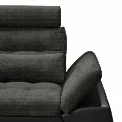 Fredriks Canapé d'angle Puntiro (convertible) - Cuir synthétique Lilo / Tissu structuré Satur: Noit / Anthracite 12 Fredriks Canapé d'angle Puntiro (convertible) - Cuir synthétique Lilo / Tissu structuré Satur: Noit / Anthracite -loftscape Boutique ecksofa puntiro mit schlaffunktion kunstleder webstoff longchair davorstehend links schwarz anthrazit 4537308