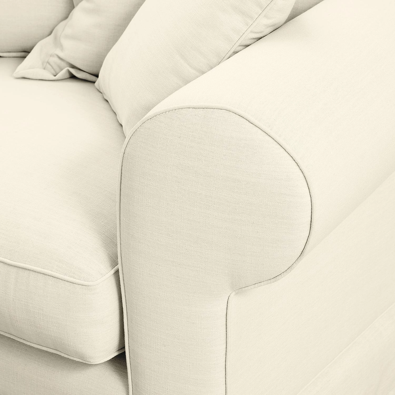 Maison Belfort Canapé d'angle Saltum - Blanc crème - Méridienne courte à gauche (vue de face) 10 Maison Belfort Canapé d'angle Saltum - Blanc crème - Méridienne courte à gauche (vue de face) – Image 8