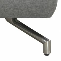 Loftscape Canapé d'angle Sharon - Tissu gris - Méridienne à gauche (vue de face) - 2 appuis-tête -loftscape Boutique ecksofa sharon webstoff grau ottomane davorstehend links 414304