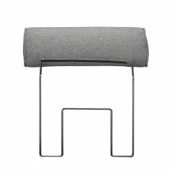 Loftscape Canapé d'angle Sharon - Tissu gris - Méridienne à gauche (vue de face) - 2 appuis-tête -loftscape Boutique ecksofa sharon webstoff grau ottomane davorstehend links 414306