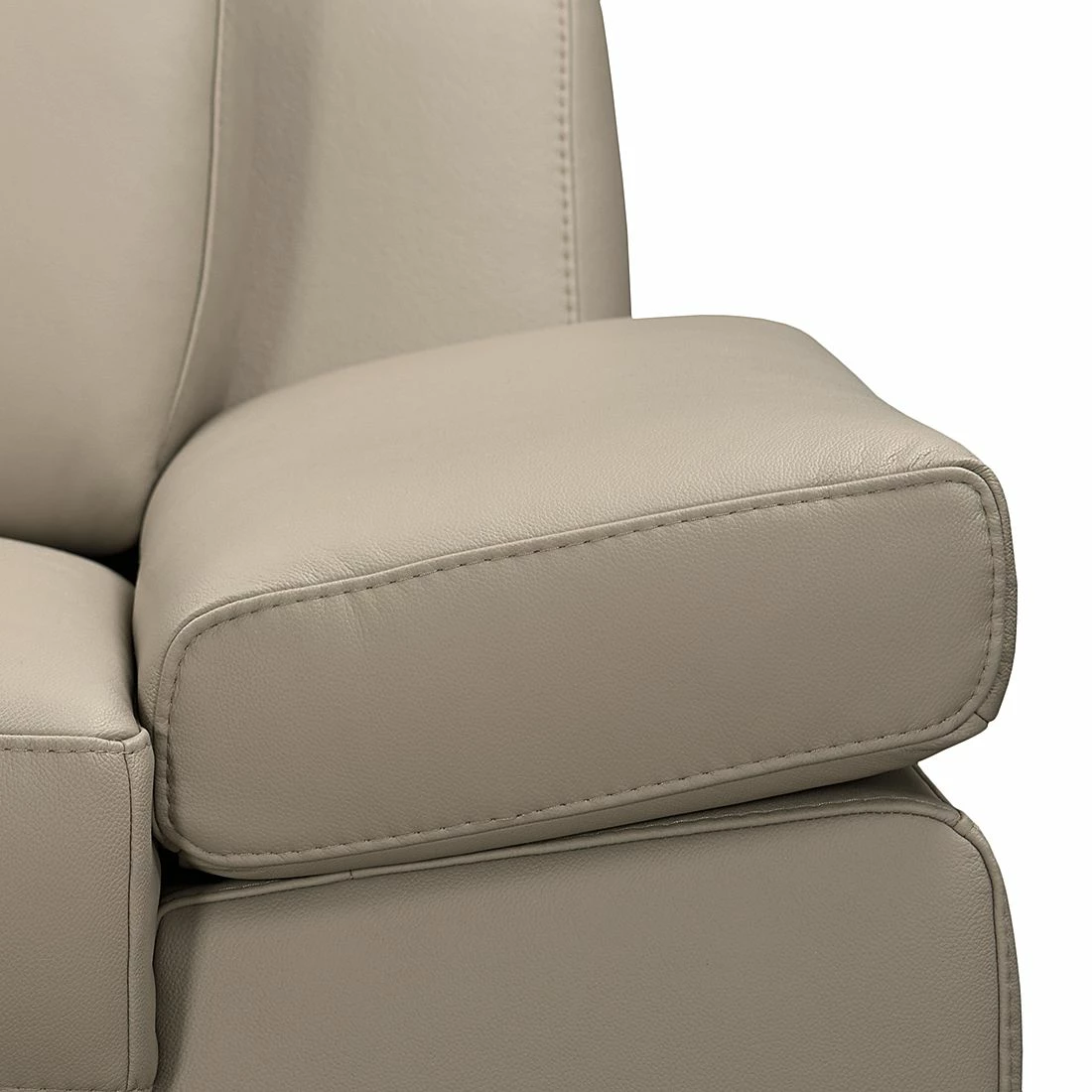 Loftscape Canapé d'angle Silvano - Cuir synthétique taupe - Méridienne à gauche (vue de face) - 1 appui-tête 10 Loftscape Canapé d'angle Silvano - Cuir synthétique taupe - Méridienne à gauche (vue de face) - 1 appui-tête – Image 8