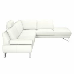 Loftscape Canapé d'angle Silvano - Cuir synthétique blanc - Méridienne à droite (vue de face) - Sans appui-tête 18 Loftscape Canapé d'angle Silvano - Cuir synthétique blanc - Méridienne à droite (vue de face) - Sans appui-tête -loftscape Boutique ecksofa silvano kunstleder weiss ottomane davorstehend rechts 443600