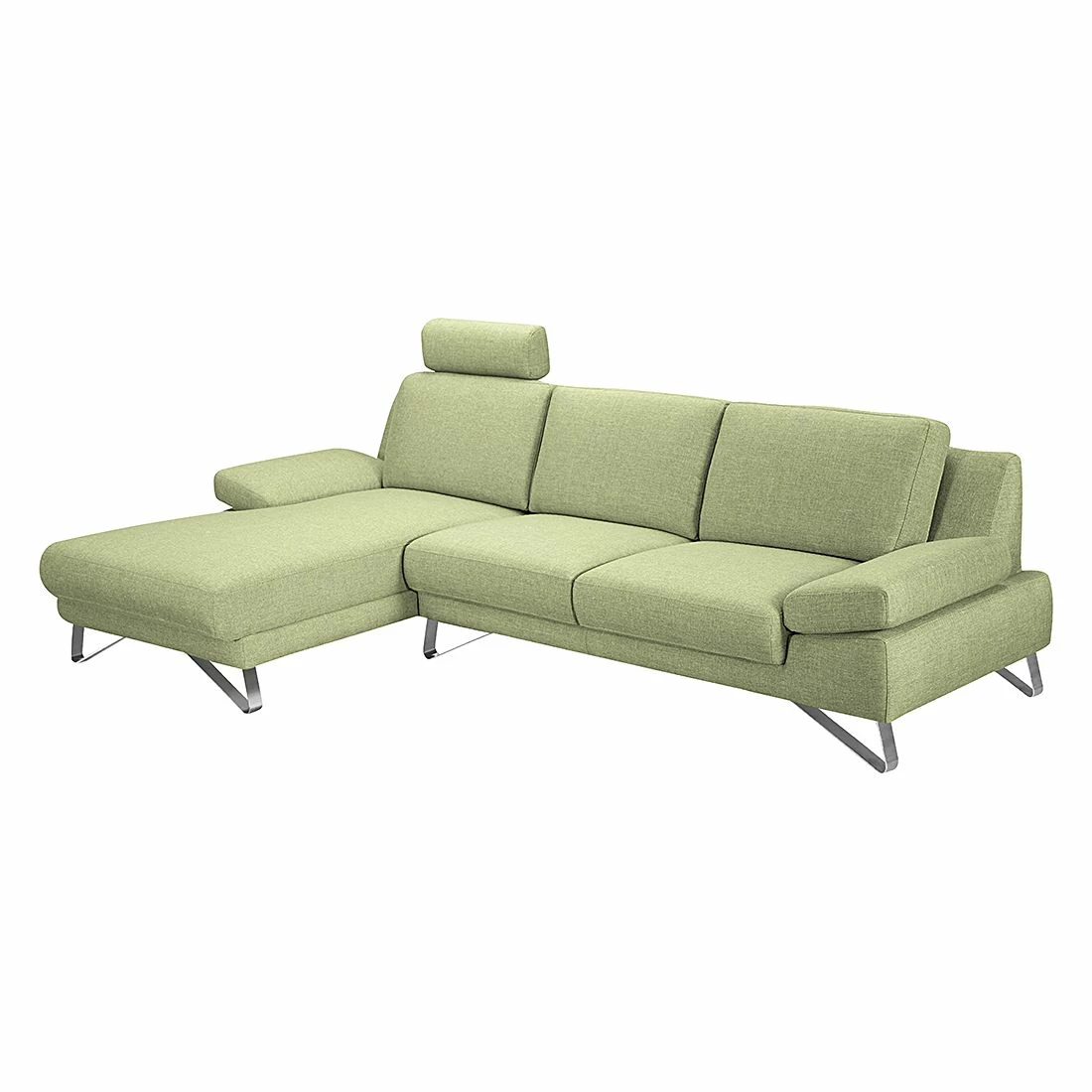 Loftscape Canapé d'angle Silvano - Tissu vert - Méridienne à gauche (vue de face) Sans appui-tête 4 Loftscape Canapé d'angle Silvano - Tissu vert - Méridienne à gauche (vue de face) Sans appui-tête – Image 2