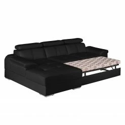 Loftscape Canapé d'angle Tuja - Noir - Méridienne courte à gauche (vue de face) 30 Loftscape Canapé d'angle Tuja - Noir - Méridienne courte à gauche (vue de face) -loftscape Boutique ecksofa tuja kunstleder longchair ottomane davorstehend links schwarz 1954906